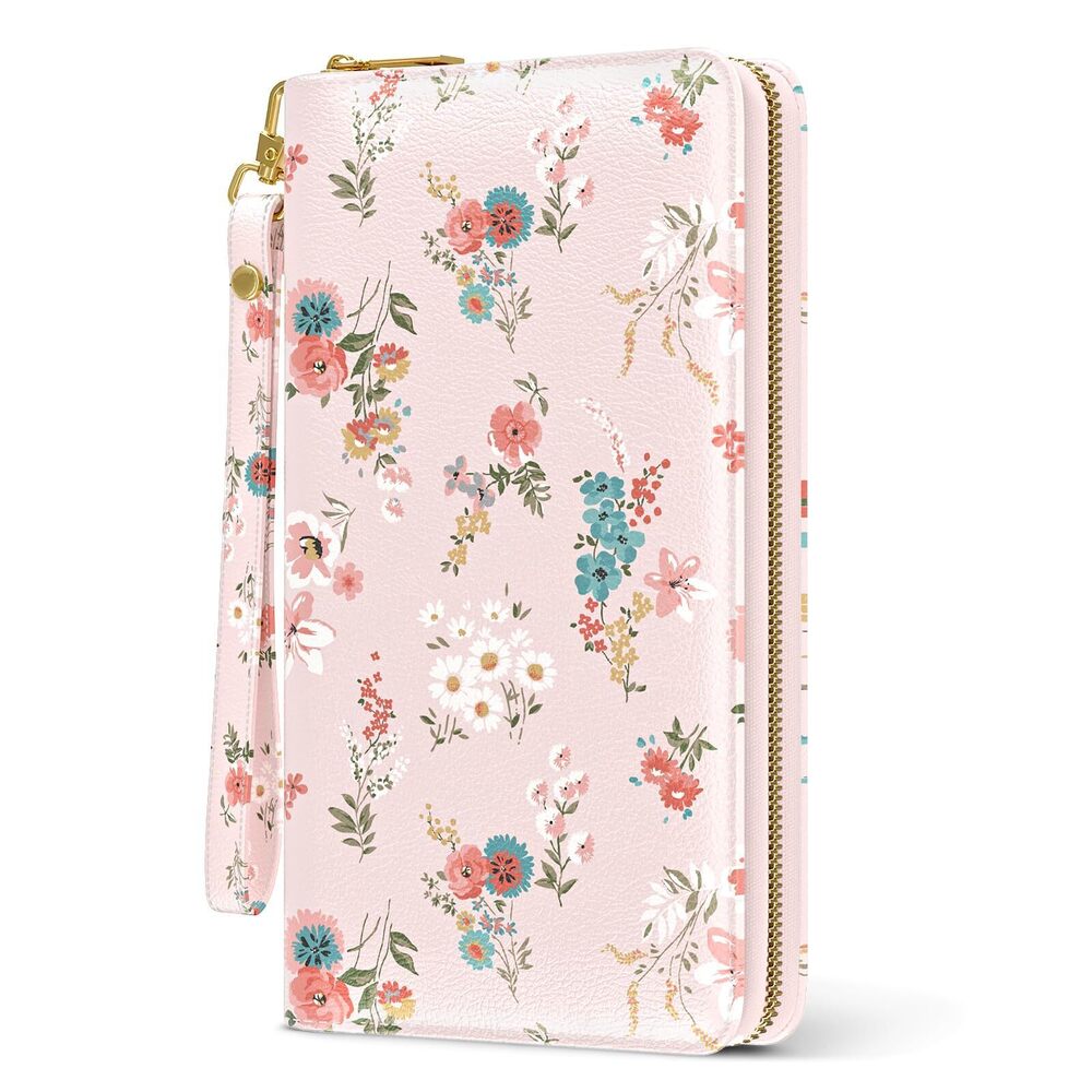 8195 Wallet, RFID Wristlet Wallet , Cute Purse, Large Credit Card Clutch
